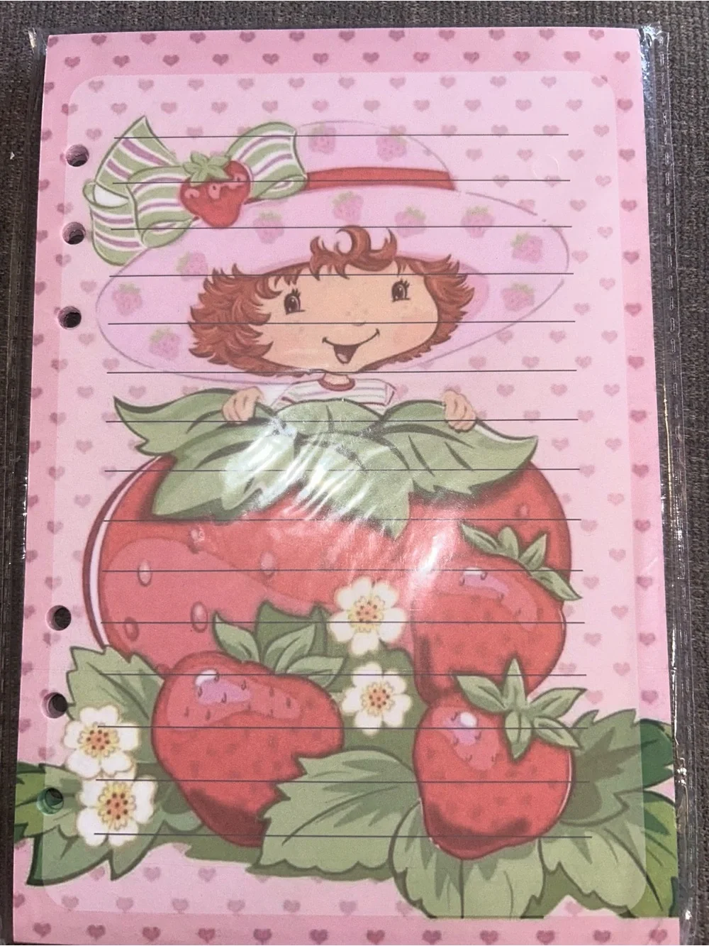 Strawberry Shortcake A5 binder with Refill Paper
